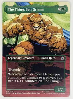 The Thing, Ben Grimm 322 | Marvel Super Heroes Borderless Regular Unc Green 7/7 - Image 1