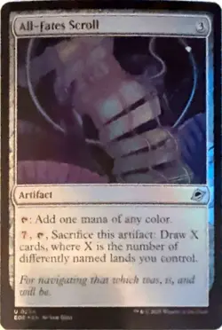 All-Fates Scroll 234 UC Edge of Eternities Magic: The Gathering Foil NM - Image 1