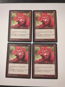 Fire Diamond X 4 MTG Mirage - Image 1