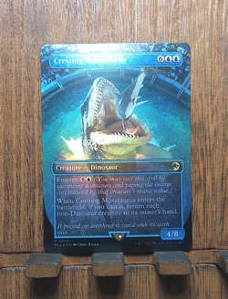MTG Cresting Mosasaurus ( FOIL Borderless ) Universes Beyond: Jurassic World NM - Image 2