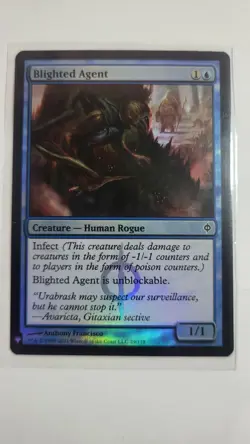 MTG: Blighted Agent The List Reprints Foil - Image 1