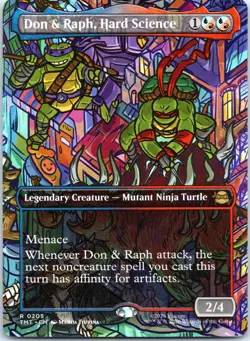 Don & Raph, Hard Science (Borderless) 0205 R Teenage Mutant Ninja Turtles NM - Image 1