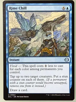 Magic the Gathering Lorwyn Eclipsed - Rime Chill 64 - Image 1