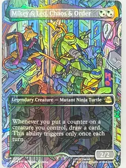 Magic the Gathering - Mikey & Leo, Chaos & Order 200 Foil - Image 1