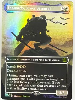 Magic the Gathering - Leonardo, Sewer Samurai 215 Foil - Image 1