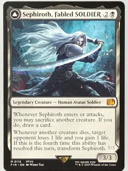 Magic the Gathering - Sephiroth, Fabled SOLDIER 115 - Image 1