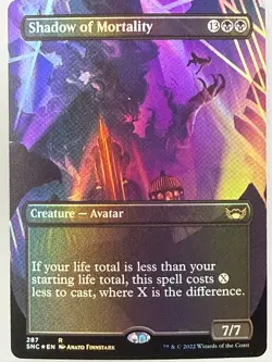 Magic the Gathering - Shadow of Mortality 287 Foil - Image 1