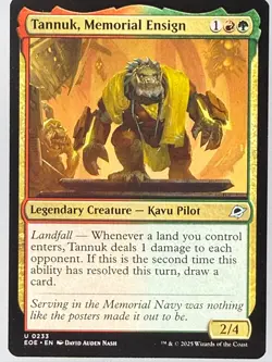 Magic the Gathering - Tannuk, Memorial Ensign 233 - Image 1