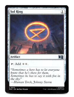 Sol Ring (0212) - [Commander: Marvel Super Heroes] MSC Magic MTG - Image 1