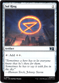 Sol Ring (0212) - [Commander: Marvel Super Heroes] MSC Magic MTG - Image 2