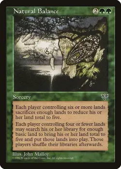 Natural Balance 1x MTG Mirage Rare Vintage NM green - Image 1