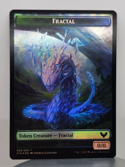 Foil - Fractal (3) // Inkling (4) Double-sided Token - Strixhaven: School of Mag - Image 1