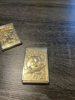 Pokemon Special Edition 23 Karat Gold-Plated Trading Card Jigglypuff 1999 - Image 1