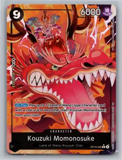 One Piece OP16-085 Kouzuki Momonosuke Alt Art The Time of Battle English NM - Image 1
