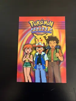 Pokemon Series 2 Checklist Card VLP Topps Blue Label Logo - Image 1