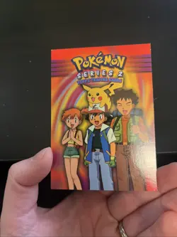 Pokemon Series 2 Checklist Card VLP Topps Blue Label Logo - Image 3