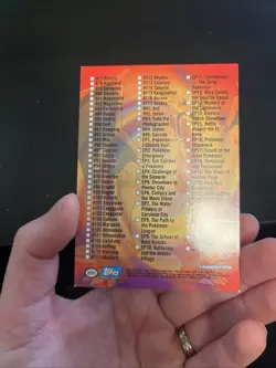 Pokemon Series 2 Checklist Card VLP Topps Blue Label Logo - Image 4