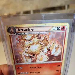 Pokemon Arcanine 1/123 Rare HeartGold SoulSilver HGSS 2010 Fire Type Card - Image 2