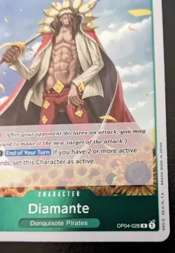Diamante OP04-028 R Foil Rare Kingdoms Of Intrigue One Piece Card Game - Image 5