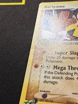 Hariyama 8/109 Ruby and Sapphire Reverse Holo Pokemon Card Moderately Played - Image 3
