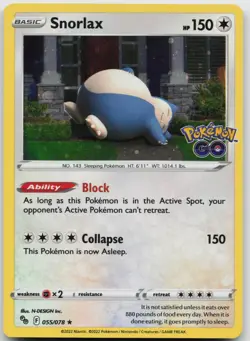 Snorlax (Cosmos Holo) 055/078 Promo Miscellaneous Cards & Products Pokemon NM - Image 1