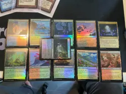MTG Dominaria United Play Set of Common Foil Lands x 4 each - Image 1