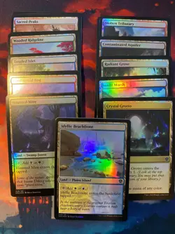 MTG Dominaria United Complete Play Sets of Each Common Land in Foil - Image 1