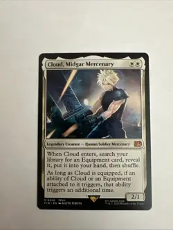 Cloud, Midgar Mercenary M0010 Regular Final Fantasy Magic the Gathering - Image 1