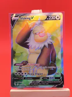 Slaking V 077/078 Pokemon GO Full Art Ultra Rare Pokemon Card * New * - Image 2