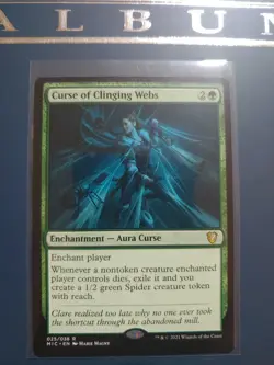 Curse of Clinging Webs Commander: Innistrad: Midnight Hunt Regular - Image 1