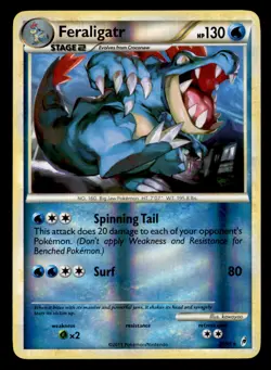 Feraligatr 25/95 Rare Call of Legends Pokemon Reverse Holo Lightly Played - Image 1