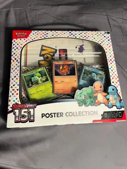 Pokemon TCG Scarlet and Violet 151 Poster Collection Sealed Box - Image 1