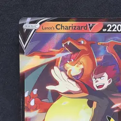 Pokemon Lance's Charizard v SWSH133 Holo Black Star Promo Card NM Condition - Image 2
