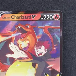 Pokemon Lance's Charizard v SWSH133 Holo Black Star Promo Card NM Condition - Image 3