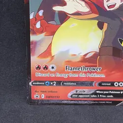 Pokemon Lance's Charizard v SWSH133 Holo Black Star Promo Card NM Condition - Image 5