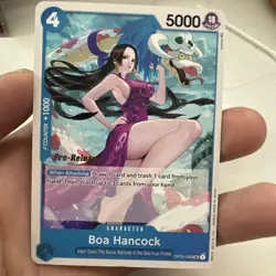 Boa Hancock - Paramount War Pre-Release One Piece Card OP02-059 English - Image 1