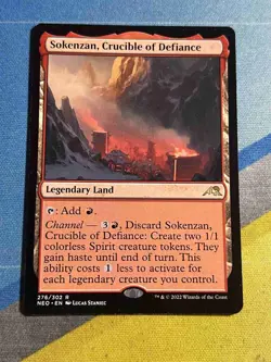 Magic the Gathering MTG Neon Dynasty SOKENZAN, CRUCIBLE OF DEFIANCE - Image 1