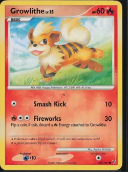 Growlithe 108/147 Common Supreme Victors Pokemon Lightly Played - Image 1