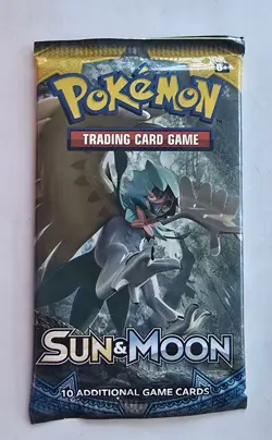 Pokemon TCG Sun & Moon Base Set Booster Pack Factory Sealed V3 - Image 1