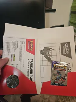 Pokemon Trade & Play Promo Fun Pack Coin & Guide Temporal Forces Pokemon Cards - Image 3