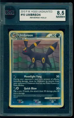 2010 Pokemon Undaunted #10 Umbreon Reverse Holo KSA 8.5 NMM+ - Image 1