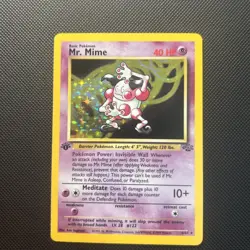 Pokemon TCG 1st Edition Mr. Mime Holo 6/64 Jungle Set Holo Rare VLP/NM - Image 1