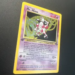 Pokemon TCG 1st Edition Mr. Mime Holo 6/64 Jungle Set Holo Rare VLP/NM - Image 3