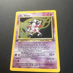 Pokemon TCG 1st Edition Mr. Mime Holo 6/64 Jungle Set Holo Rare VLP/NM - Image 4