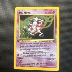 Pokemon TCG 1st Edition Mr. Mime Holo 6/64 Jungle Set Holo Rare VLP/NM - Image 5