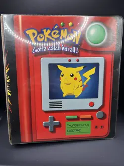 Pokemon Vintage Binders 3 Ring 9 Pocket 4 Pocket Charizard Pikachu Rare - Image 2