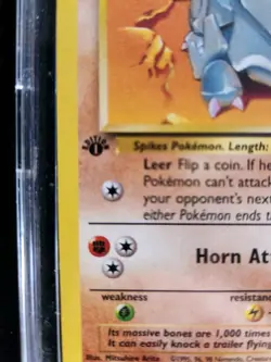 Rhyhorn 61/64 1st Edition Near Mint Jungle Set Non-Holo Pokemon Cards - Image 2