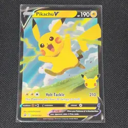 Pikachu V - SWSH143 - Ultra Rare - Black Star Promo - Pokemon Card - NM/M - Image 1