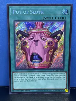 Pot of Sloth - 1st Edition Yu-Gi-Oh! - CORI-EN061 Secret Rare - Image 1