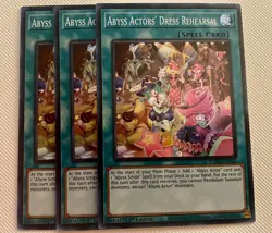 Yugioh x3 Abyss Actors' Dress Rehearsal PHHY-EN063 Super Rare 1st Edition NM - Image 1